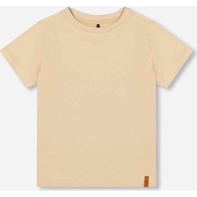 Organic Cotton Jersey T-Shirt Solid, Beige