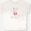 Organic Cotton Jersey T-Shirt, Seahorse White - T-Shirts - 1 - thumbnail