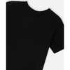 Organic Cotton Jersey T-Shirt Solid, Black - T-Shirts - 3