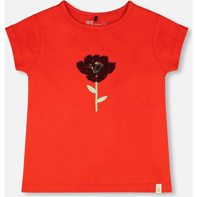 Organic Cotton Jersey T-Shirt, Red