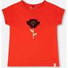 Organic Cotton Jersey T-Shirt, Red - T-Shirts - 1 - thumbnail