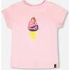 Organic Cotton Jersey T-Shirt, Pink - T-Shirts - 1 - thumbnail