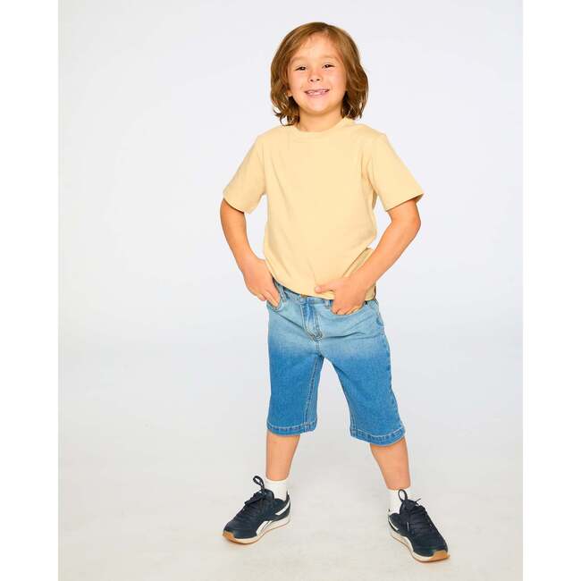 Organic Cotton Jersey T-Shirt Solid, Beige