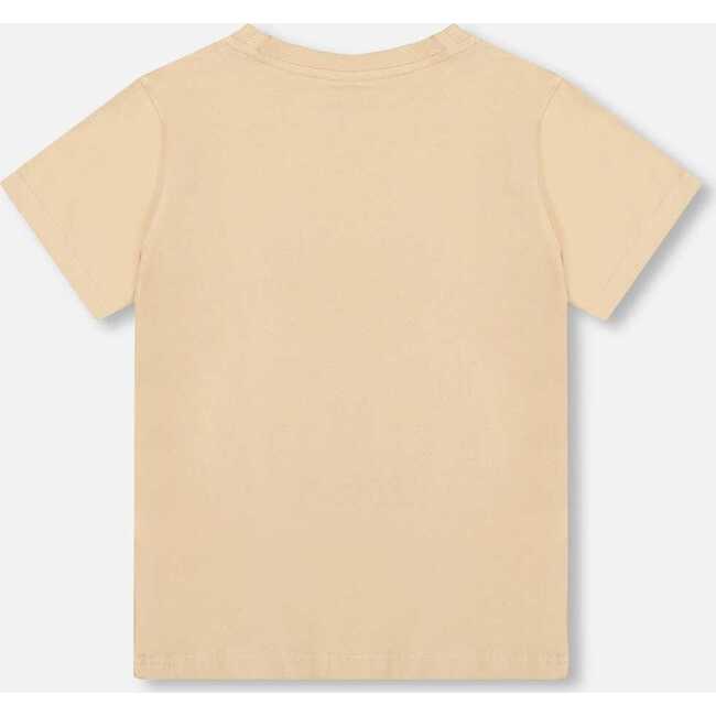 Organic Cotton Jersey T-Shirt Solid, Beige - T-Shirts - 3