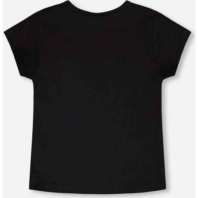 Organic Cotton Jersey T-Shirt, Candy Black - T-Shirts - 3