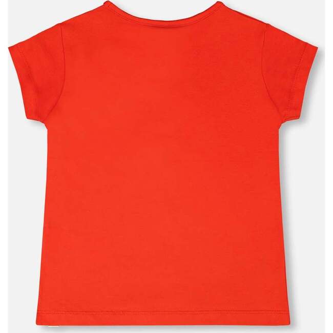 Organic Cotton Jersey T-Shirt, Red - T-Shirts - 3
