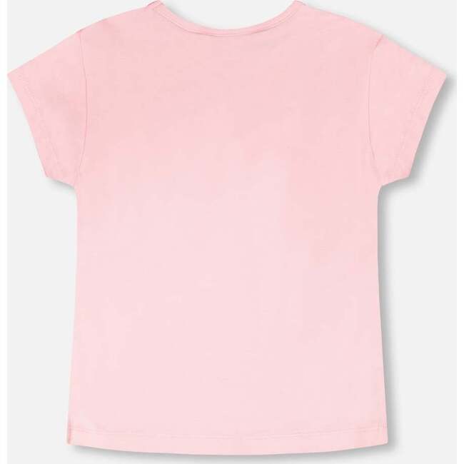 Organic Cotton Jersey T-Shirt, Pink - T-Shirts - 3