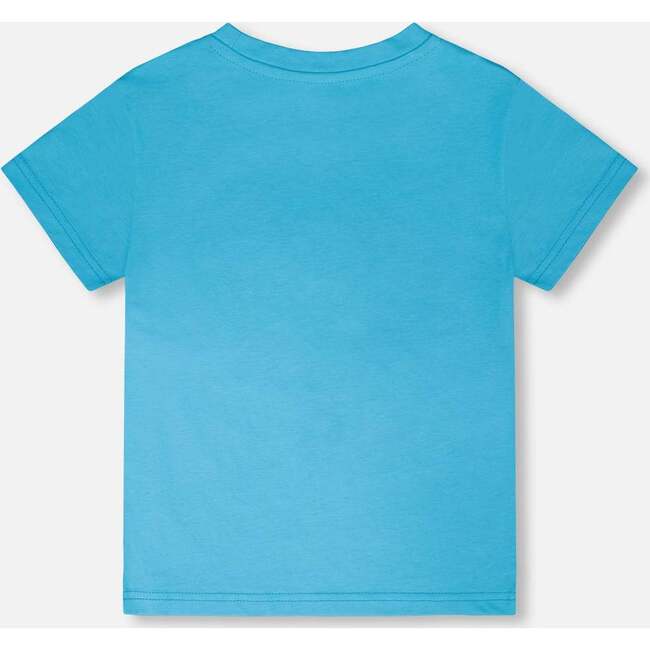 Organic Cotton Jersey T-Shirt, Sky Blue - T-Shirts - 3
