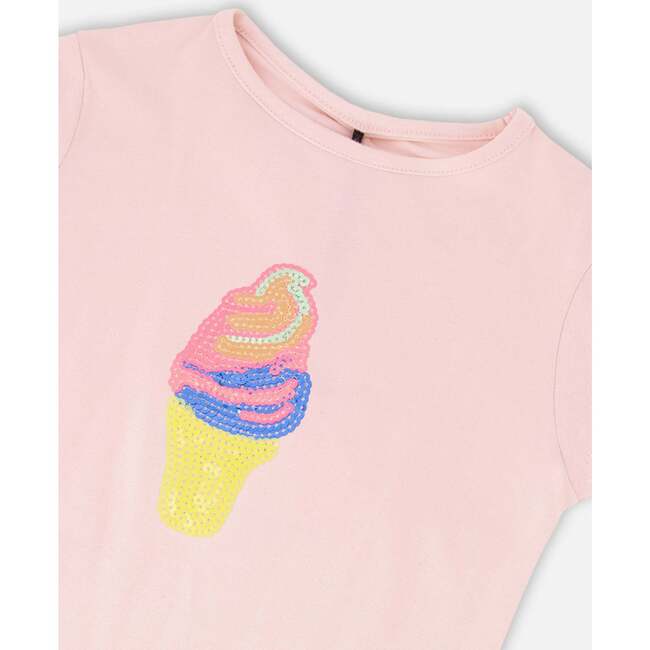 Organic Cotton Jersey T-Shirt, Pink - T-Shirts - 4