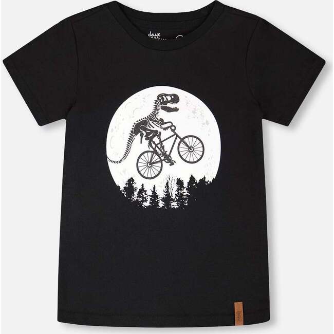 Organic Cotton Jersey T-Shirt, Black