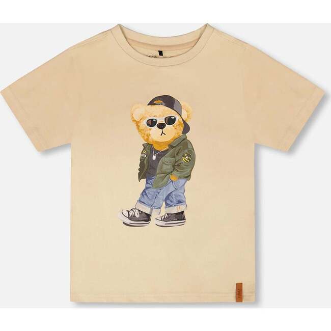 Organic Cotton Jersey T-Shirt, Beige