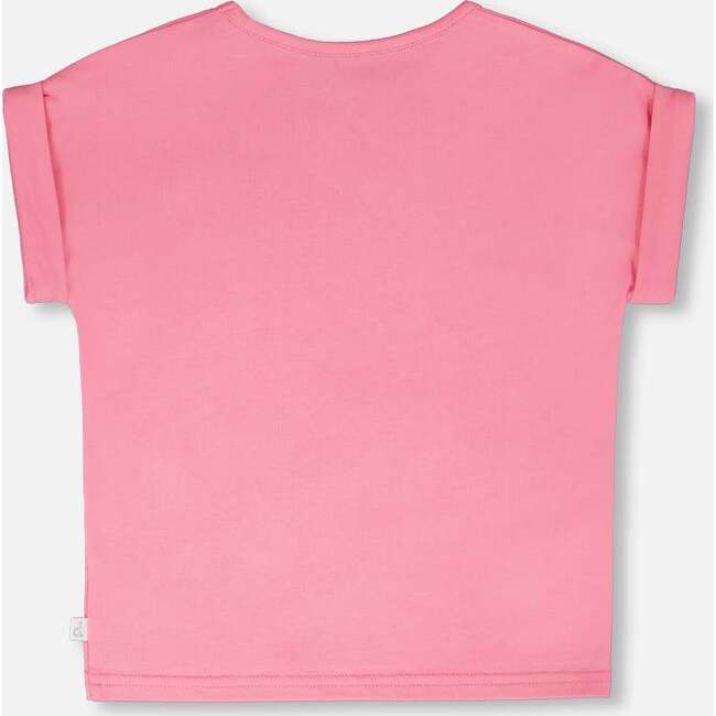Organic Cotton Jersey T-Shirt, Beach Pink - T-Shirts - 3