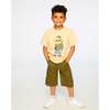 Organic Cotton Jersey T-Shirt, Beige - T-Shirts - 3