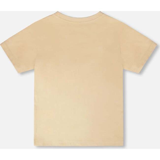 Organic Cotton Jersey T-Shirt, Beige - T-Shirts - 4