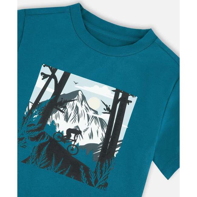 Organic Cotton Jersey T-Shirt, Atlantic Green - T-Shirts - 4