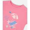 Organic Cotton Jersey T-Shirt, Beach Pink - T-Shirts - 4