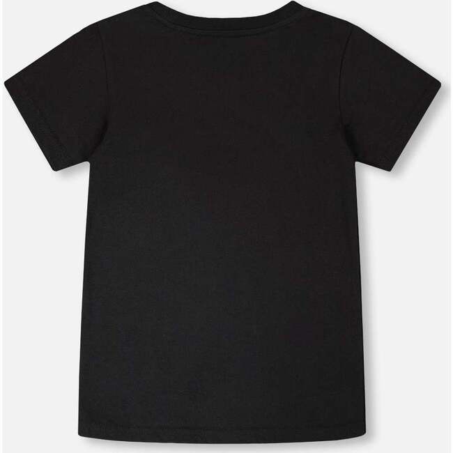 Organic Cotton Jersey T-Shirt, Black - T-Shirts - 4