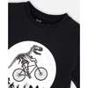 Organic Cotton Jersey T-Shirt, Black - T-Shirts - 5