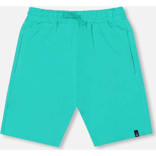 Organic Cotton Jersey Shorts, Turquoise