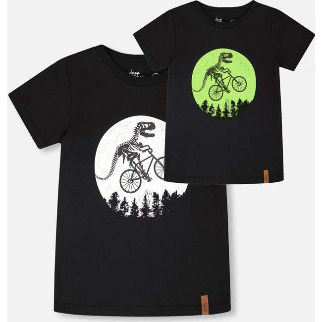 Organic Cotton Jersey T-Shirt, Black - T-Shirts - 6