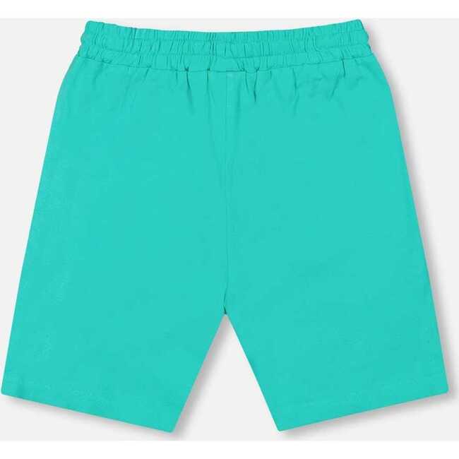 Organic Cotton Jersey Shorts, Turquoise