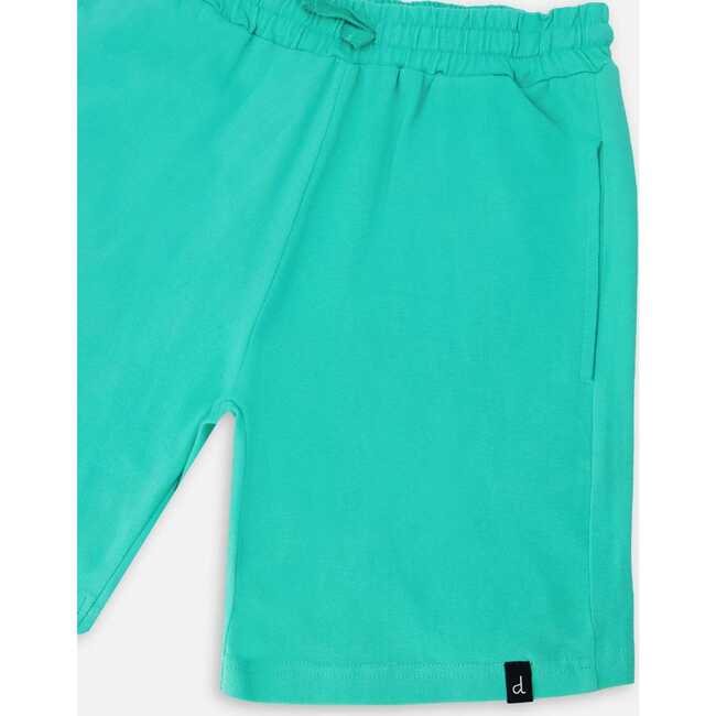 Organic Cotton Jersey Shorts, Turquoise - Shorts - 3