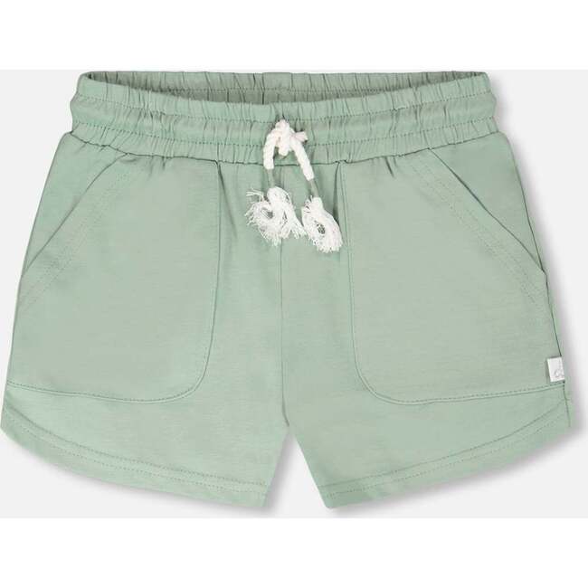 Organic Cotton Jersey Shorts, Sage Green