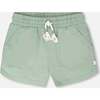 Organic Cotton Jersey Shorts, Sage Green - Shorts - 1 - thumbnail
