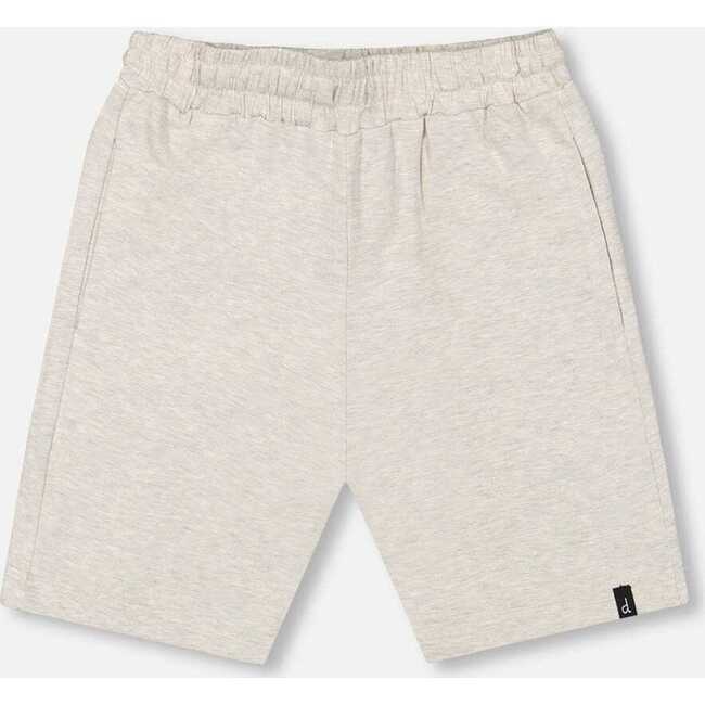 Organic Cotton Jersey Shorts, Heather Grey