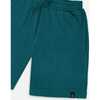 Organic Cotton Jersey Shorts, Teal - Shorts - 3