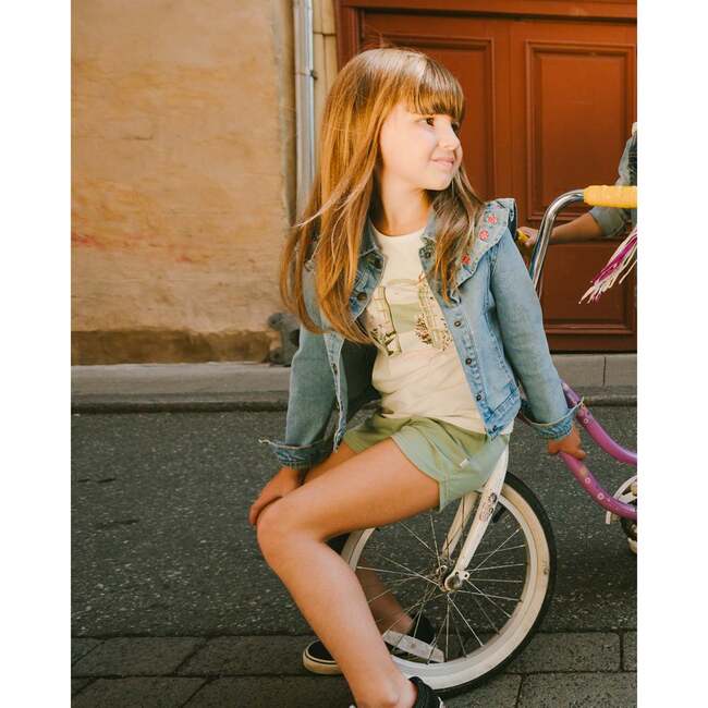 Organic Cotton Jersey Shorts, Sage Green