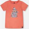 Organic Cotton Short Sleeve T-Shirt, Brick - T-Shirts - 1 - thumbnail