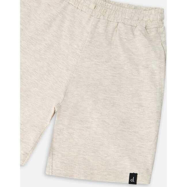 Organic Cotton Jersey Shorts, Heather Grey - Shorts - 3