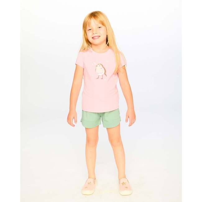 Organic Cotton Jersey Shorts, Sage Green - Shorts - 3