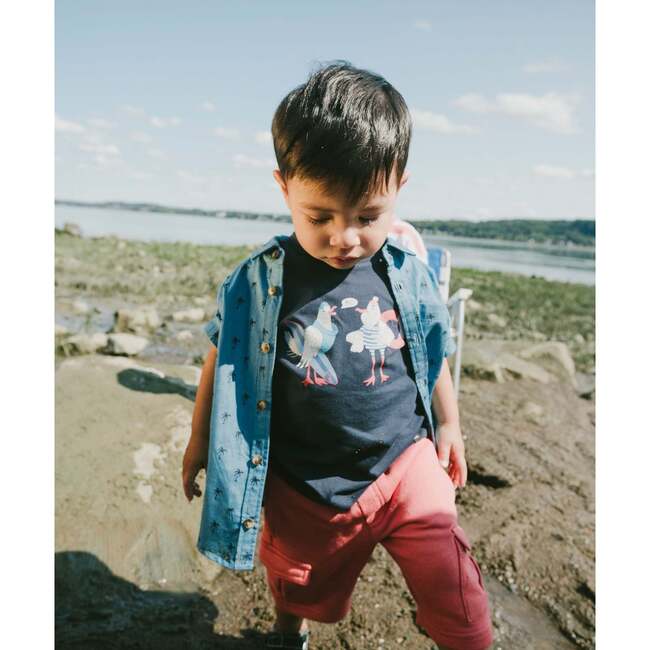 Organic Cotton Short Sleeve T-Shirt, Blue