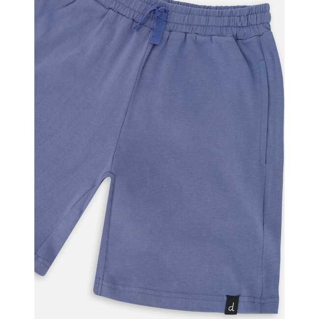 Organic Cotton Jersey Shorts, Blue - Shorts - 3