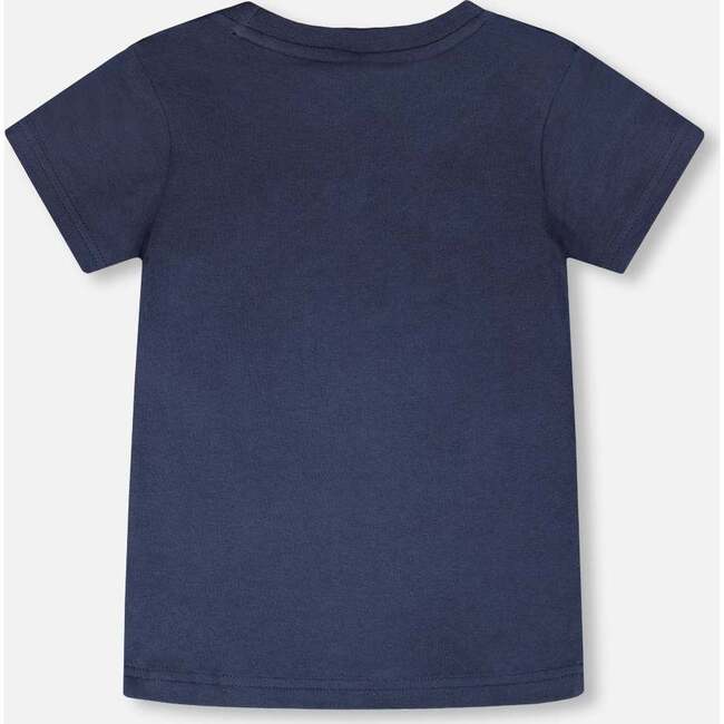 Organic Cotton Short Sleeve T-Shirt, Blue - T-Shirts - 5