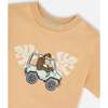 Organic Cotton Short Sleeve T-Shirt, Beige - T-Shirts - 4