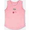 Organic Cotton Jersey Tank Top, Cherry Pink - Tank Tops - 1 - thumbnail