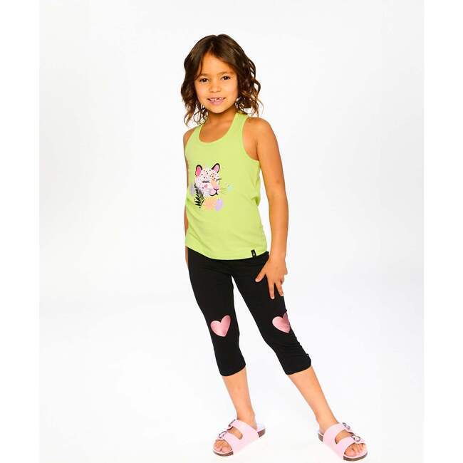 Organic Cotton Jersey Tank Top, Lime Green