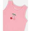 Organic Cotton Jersey Tank Top, Cherry Pink - Tank Tops - 4