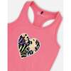 Organic Cotton Jersey Tank Top, Pink - Tank Tops - 4 - thumbnail