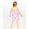 Organic Cotton Jersey Romper, Pink Printed Cherries - Rompers - 2