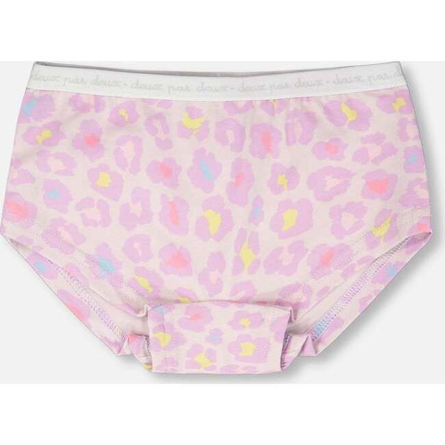 Organic Cotton Boyshort Panty, Purple Animal Print
