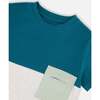 Organic Cotton Colorblock Jersey T-Shirt With Chest Pocket, Heather Grey - T-Shirts - 4 - thumbnail