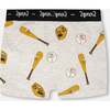 Organic Cotton Boxer Grey Mix Baseball Print, Grey Mix Baseball Print - Underwear - 2