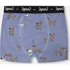 Organic Cotton Boxer Blue Dog Print, Blue Printed Dogs - Underwear - 1 - thumbnail