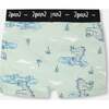 Organic Cotton Boxer, Green Printed Crocodiles - Underwear - 2