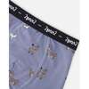 Organic Cotton Boxer Blue Dog Print, Blue Printed Dogs - Underwear - 3