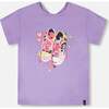 Organic Cotton Jersey T-Shirt, Mauve - T-Shirts - 1 - thumbnail
